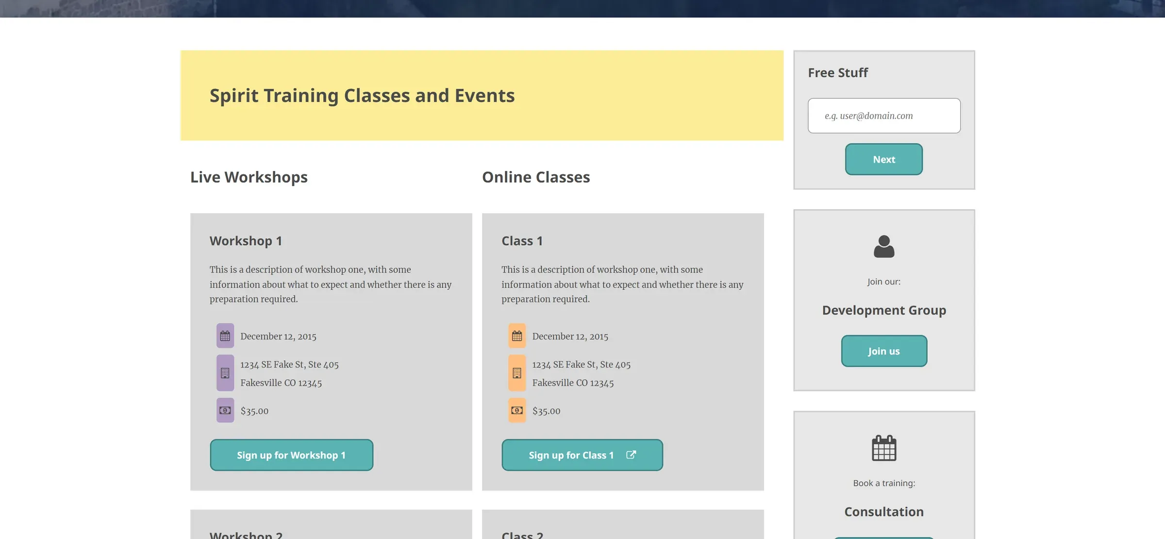 Training Events