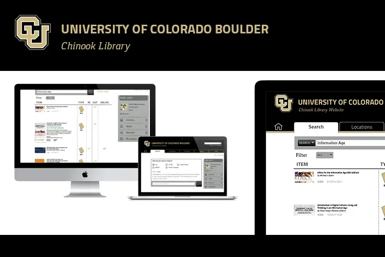 Screenshot of the University of Colorado Chinook Re-Design designs presented in a pleasing way