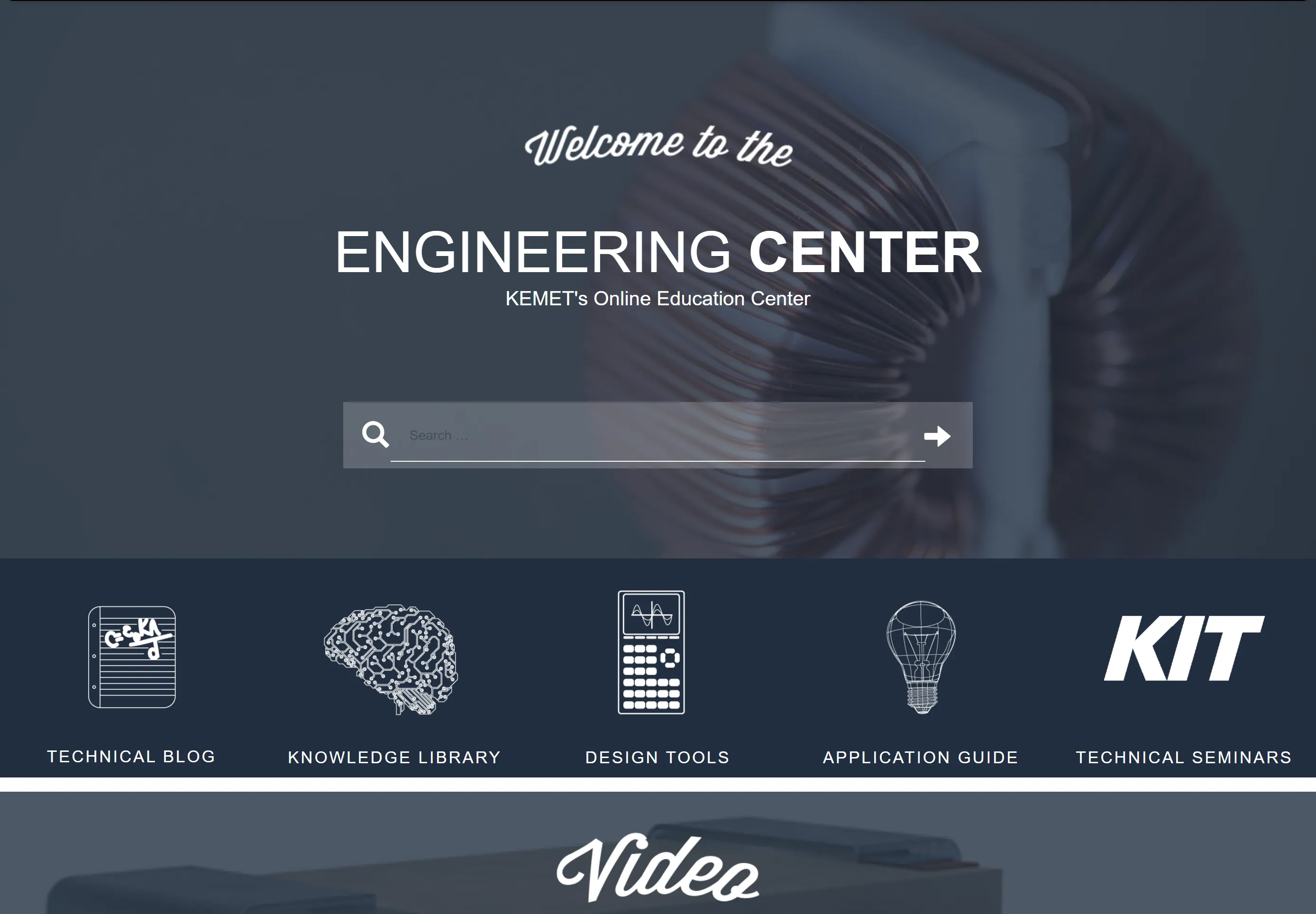 Engineering Center Home Page
Screenshot