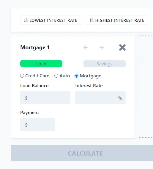 Mortgage pay-off goal